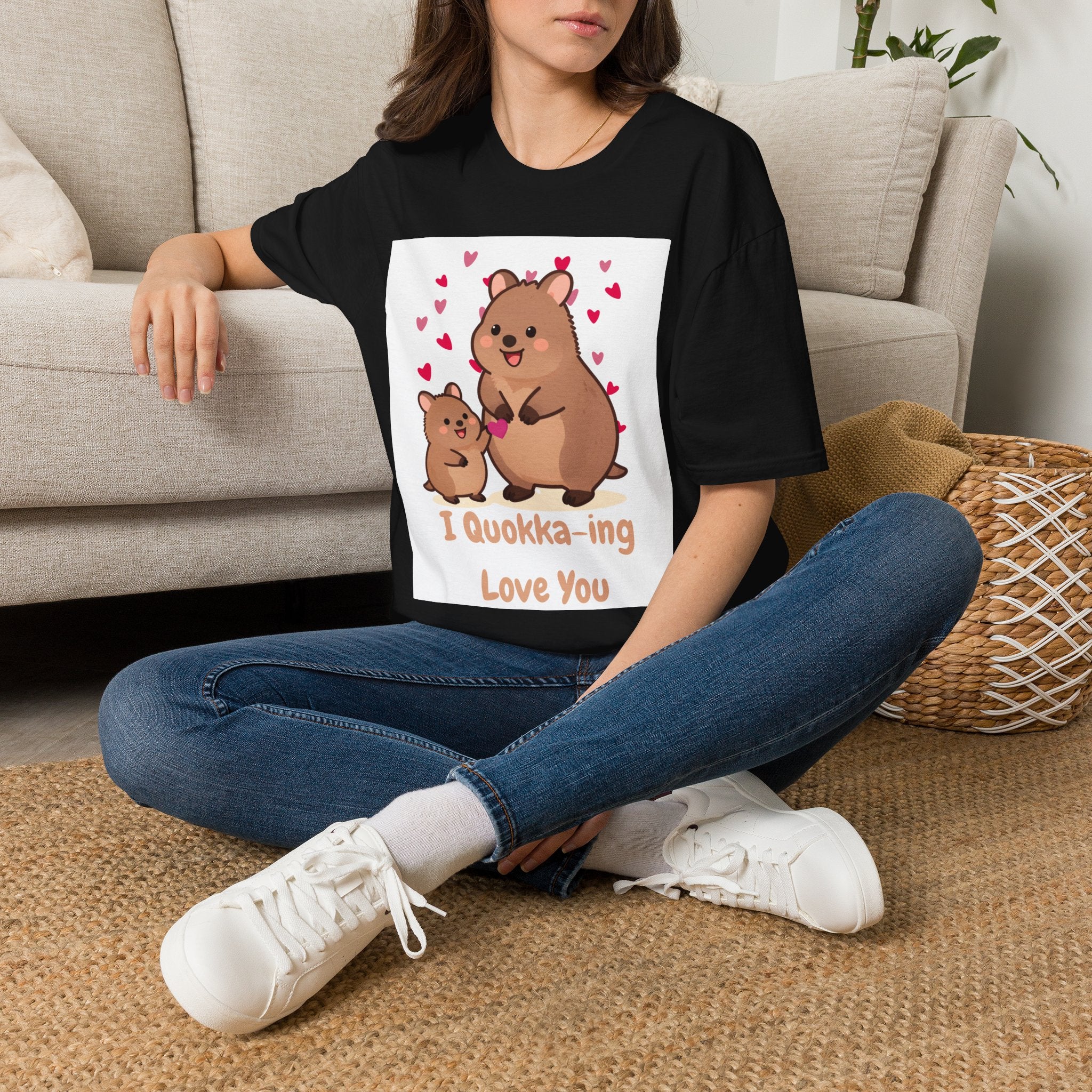 Quokka Love T-Shirt — "I Quokka-ing Love You" Cute Animal Tee